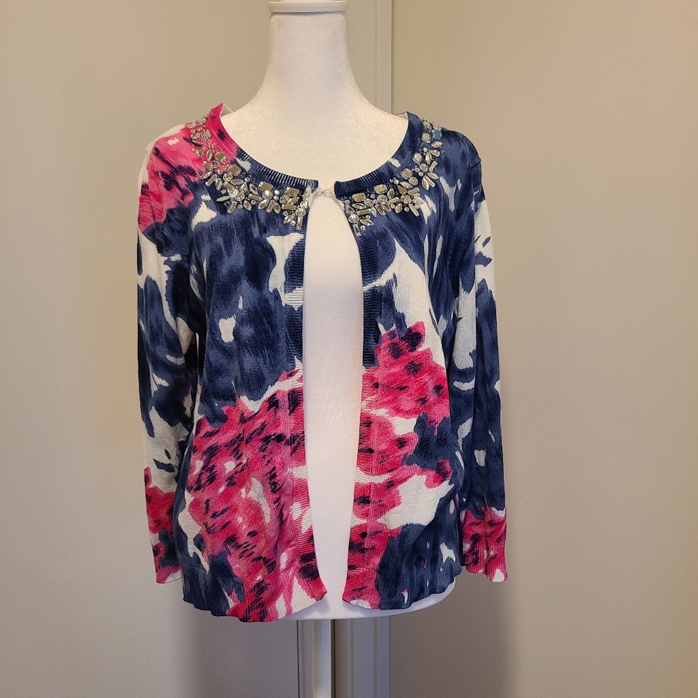 INC Womens Jeweled Cardigan Size XL